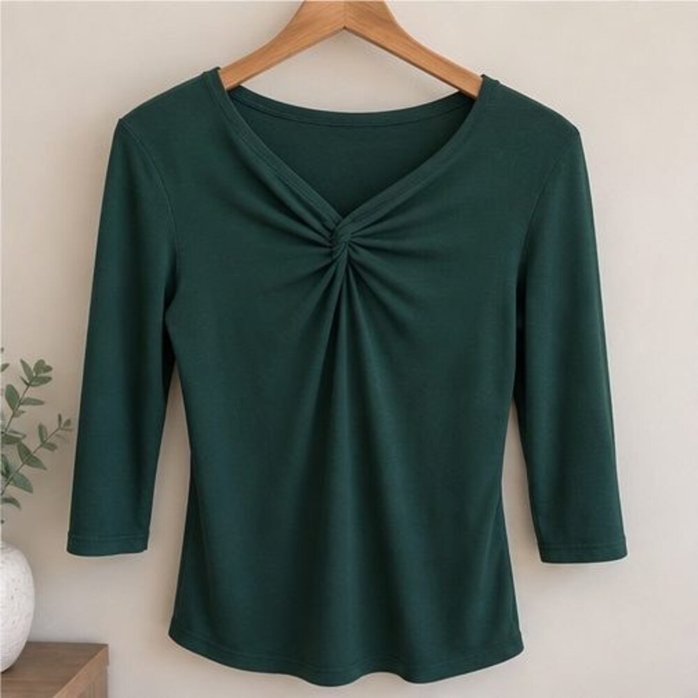 Taupe Peplum Top